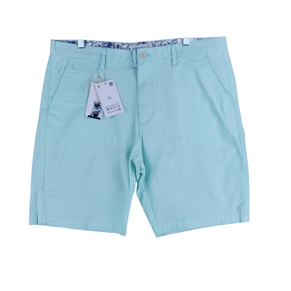 Denim & Flower Stretch Shorts Mens 38 Mint Green Power Stretch Chino
